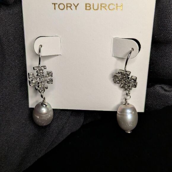 Tory Burch silver pearl 2 piece set - Picture 2 of 8